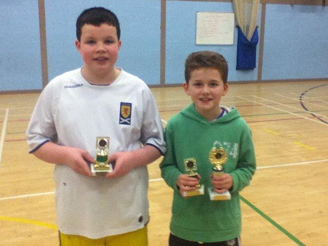 Craig Fraser and Ross Fulton showing off their trophies