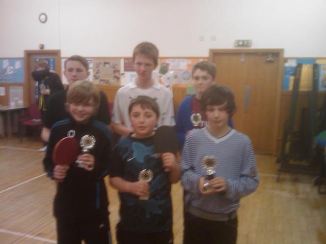 Table Tennis Winners & Runners-Up